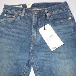 Lev's Men's 511 Slim Blue Denim Cotton Jeans Size 34W x 36L